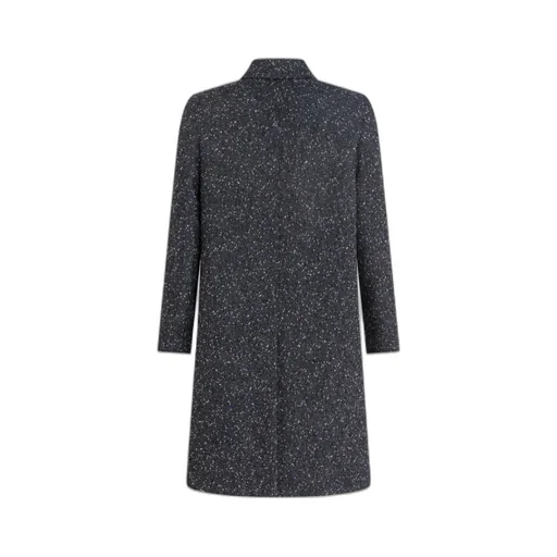 Wool Coat With Knopped Fabric