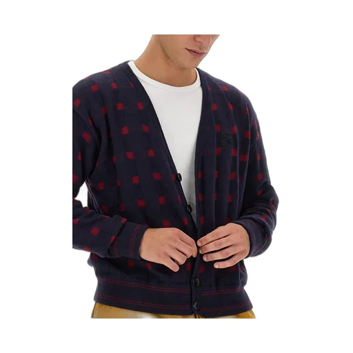 V-Neck Button-Up Cardigan