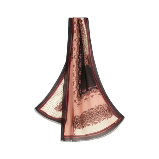 Paisley Printed Frayed Hem Scarf