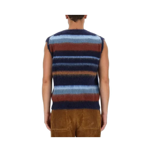 Striped V-Neck Vest
