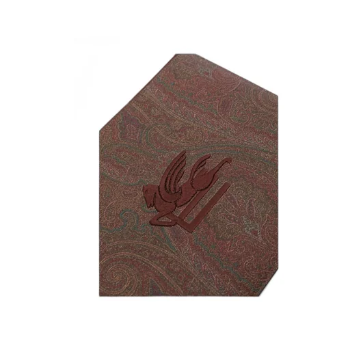 Paisley-Print Canvas Clutch Bag