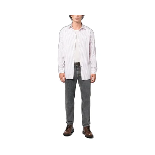 Logo-Embroidered Striped Shirt