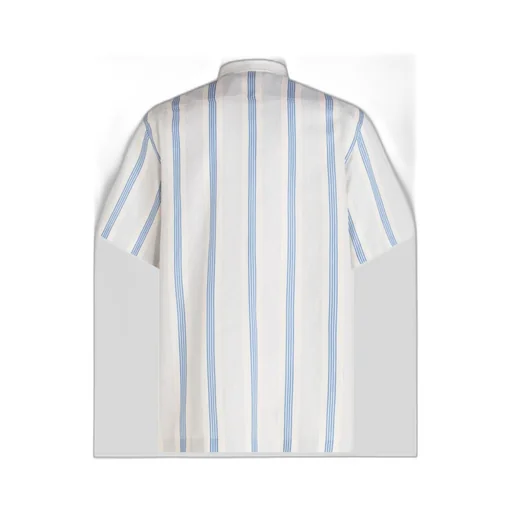 Striped Logo Embroidered Shirt