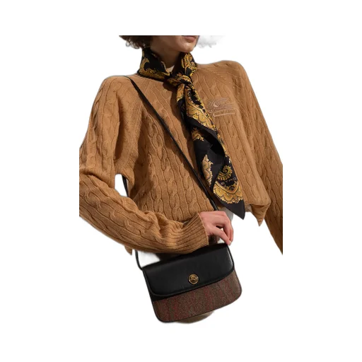 Essential Jacquard Foldover Top Crossbody Bag