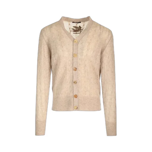 Logo Embroidered Buttoned Cardigan