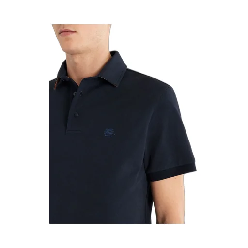 Logo Embroidered Short Sleeved Polo Shirt