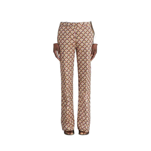 Allover Floral Printed Straight-Leg Trousers