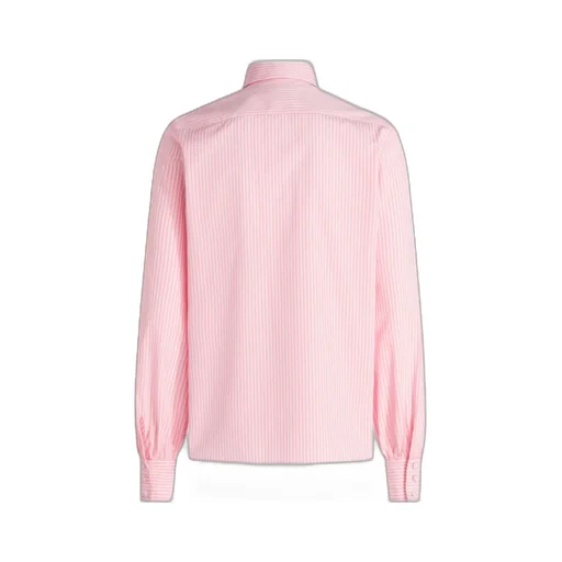 Logo-Embroidered Striped Buttoned Shirt