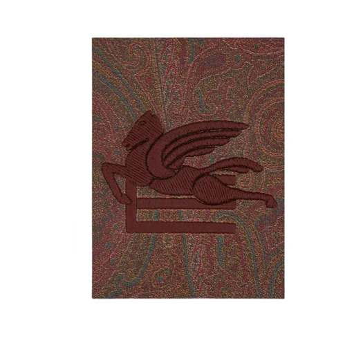Logo-Embroidered Paisley-Printed Zipped Pouch