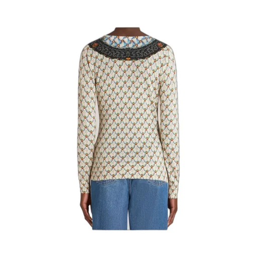 All-Over Floral Printed Knitted Top