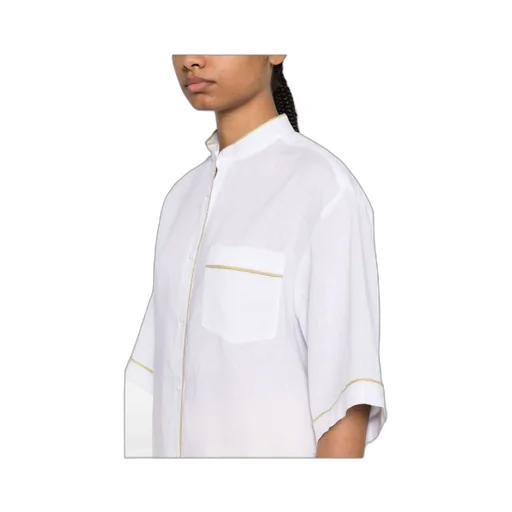 Short-Sleeved Button-Up Shirt