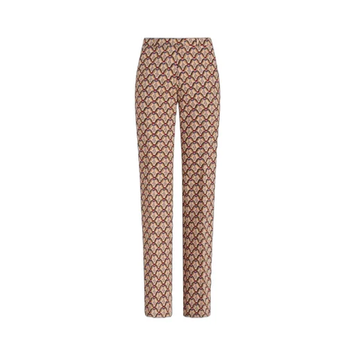 Allover Floral Printed Straight-Leg Trousers