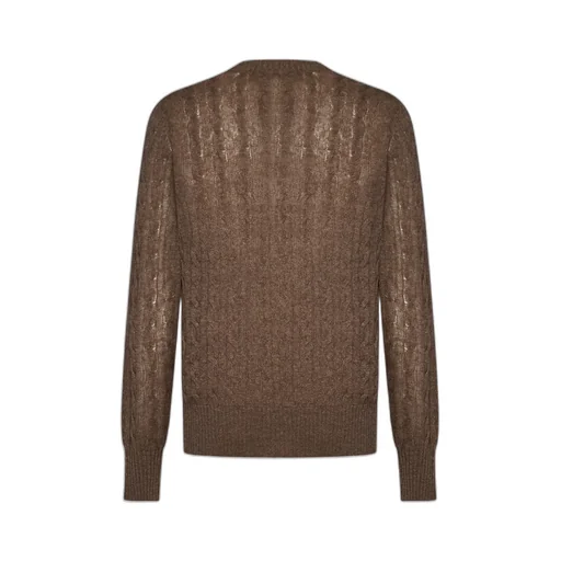 Logo-Embroidered V-Neck Knitted Jumper
