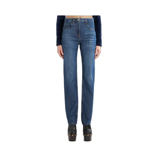Floral Embroidered Bootcut Jeans