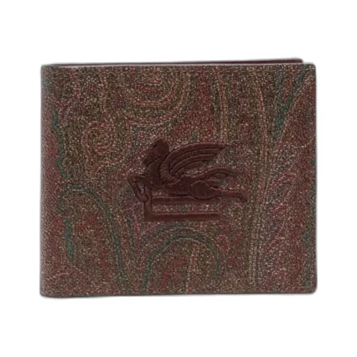 Pegaso Paisley-Pattern Bi-Fold Wallet