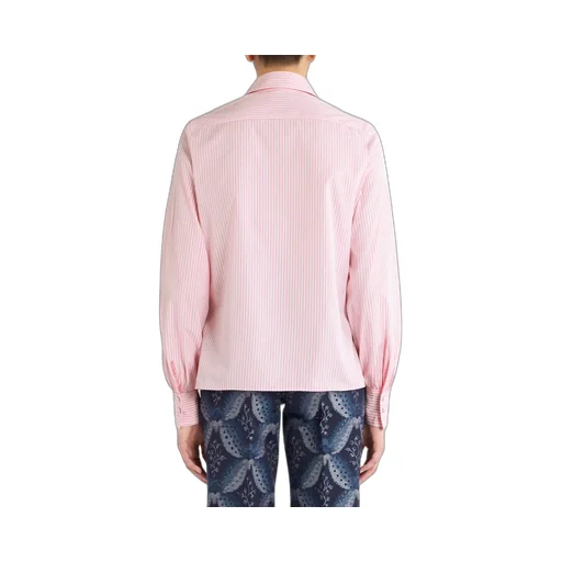 Logo-Embroidered Striped Buttoned Shirt