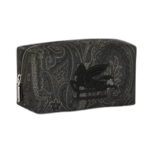 Paisley Motif Zipped Medium Beauty Case