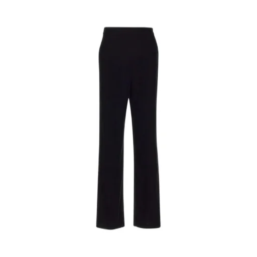 High-Waist Velvet Trousers