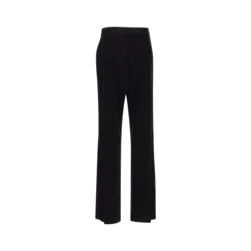 High-Waist Velvet Trousers