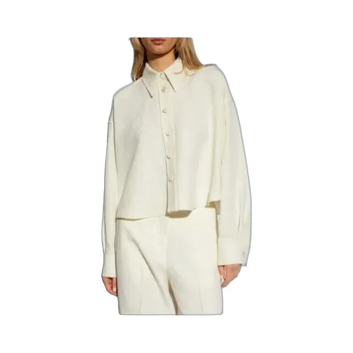 Drop-Shoulder Buttoned Shirt