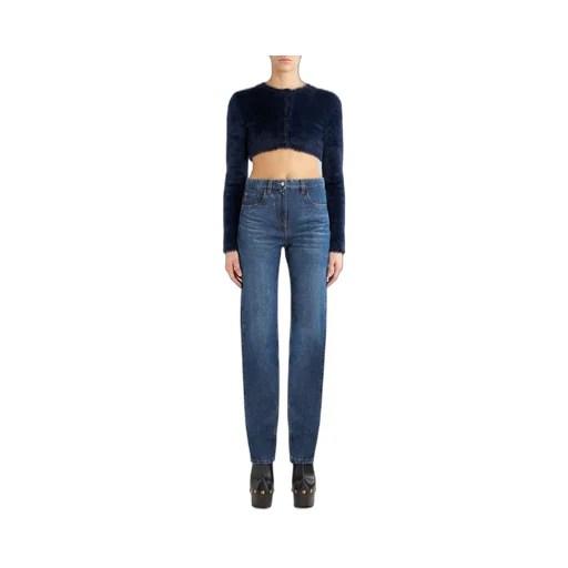 Floral Embroidered Bootcut Jeans
