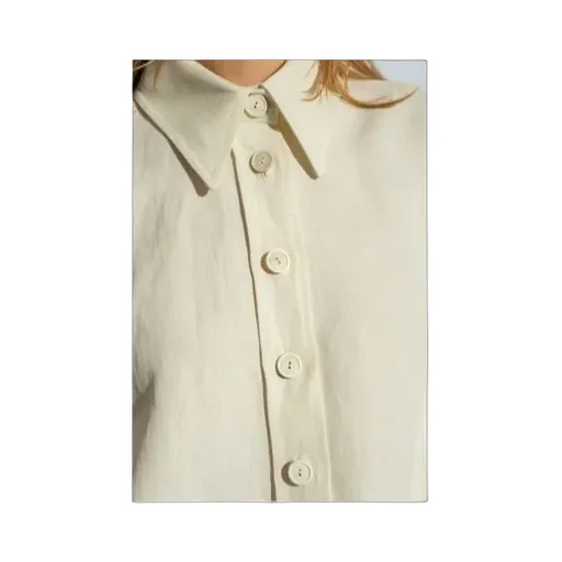 Drop-Shoulder Buttoned Shirt
