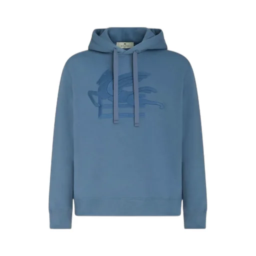 Logo Embroidered Drawstring Hoodie