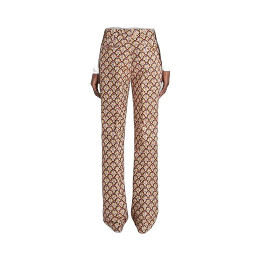 Allover Floral Printed Straight-Leg Trousers