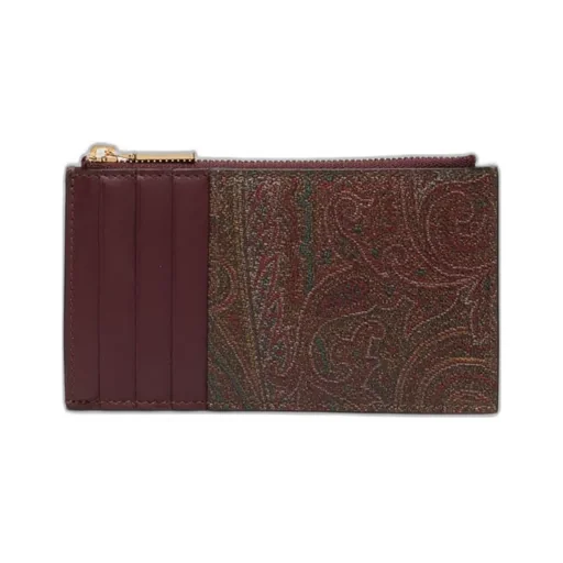 Logo Embroidered Zipped Wallet