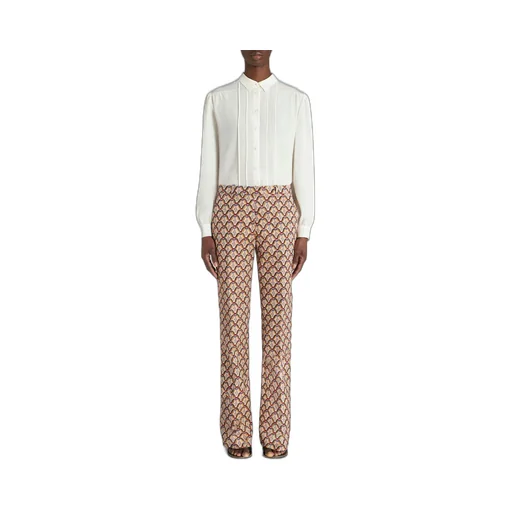 Allover Floral Printed Straight-Leg Trousers