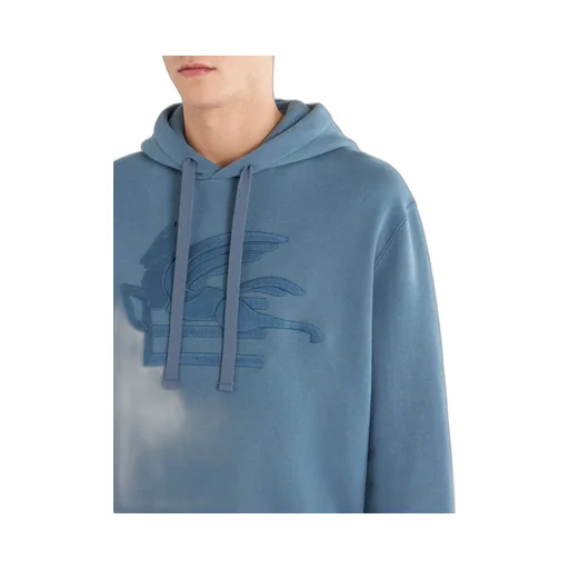 Logo Embroidered Drawstring Hoodie