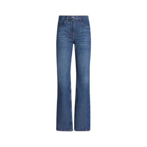 Floral Embroidered Bootcut Jeans