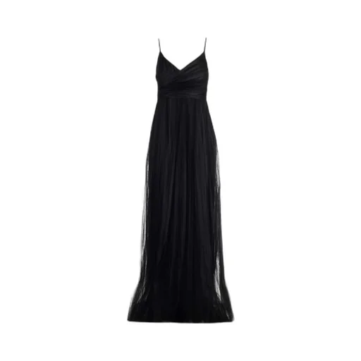 Pleated Sleeveless Long Dress