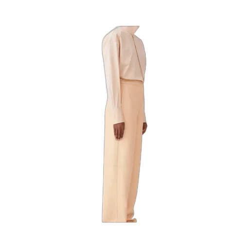 High-Necked Long-Sleeved Shirt