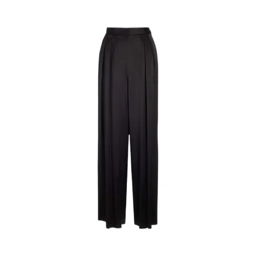 Wide-Leg Pleated Detail Pants
