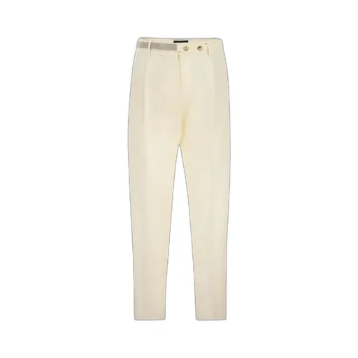 Straight-Leg Belt Embellished Pants