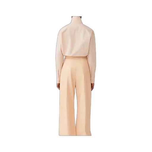 High-Necked Long-Sleeved Shirt