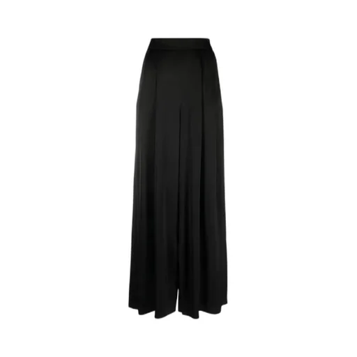 Satin Wide-Leg Trousers