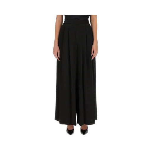 Satin Wide-Leg Trousers