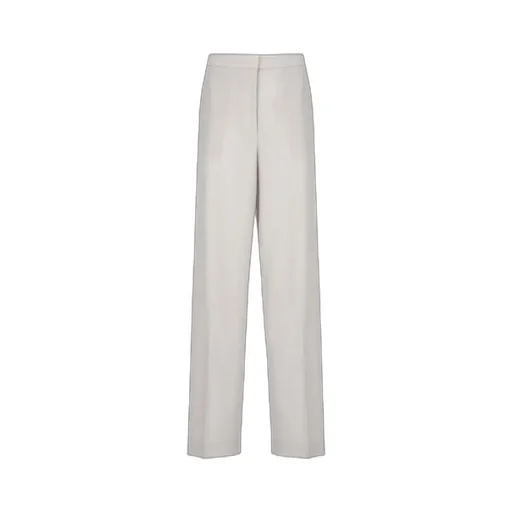 Wool Wide-Legged Casual Trousers
