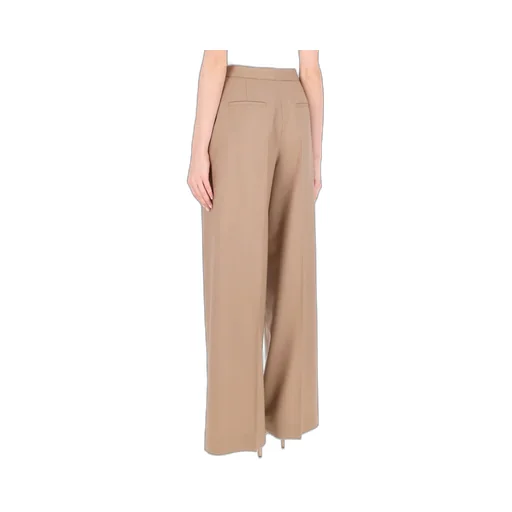 Pleated Zipper Wool Casual Pants