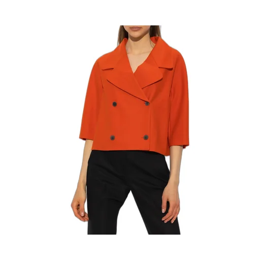 Double Breasted Cropped Blazer