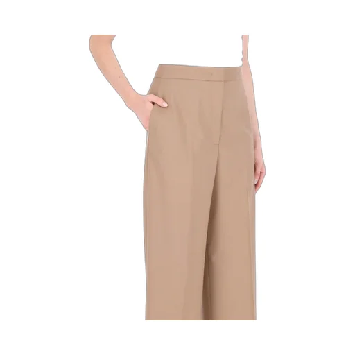 Pleated Zipper Wool Casual Pants