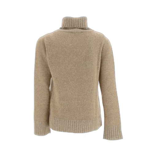 Embellished Turtleneck Knitted Jumper