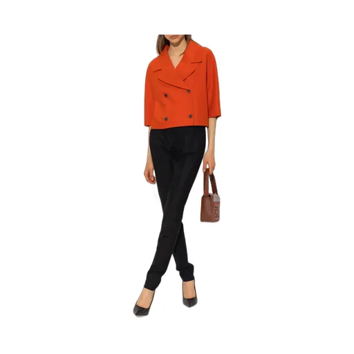 Double Breasted Cropped Blazer
