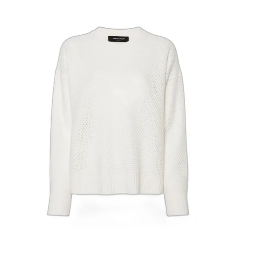 Open-Knit Crewneck Jumper