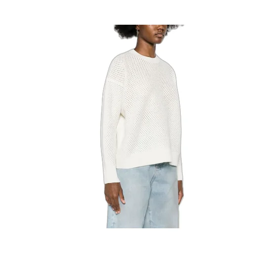 Open-Knit Crewneck Jumper