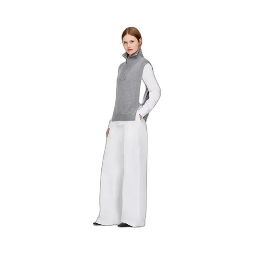 Pleated Zipper Casual Pants