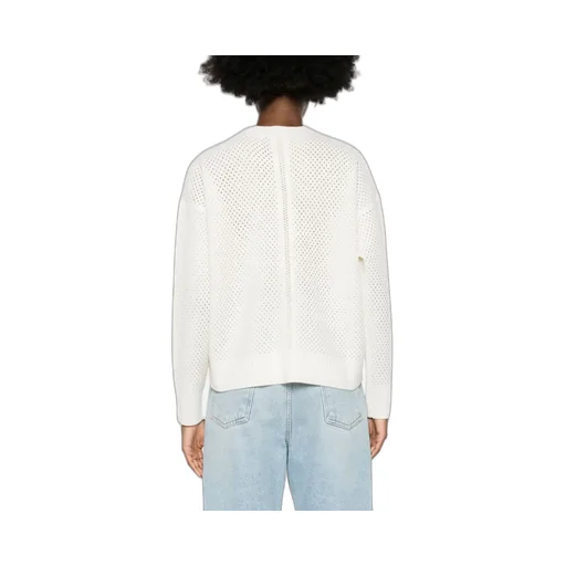 Open-Knit Crewneck Jumper
