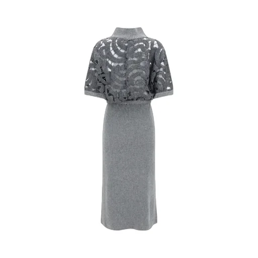 Round-Collar Short-Sleeve Dress